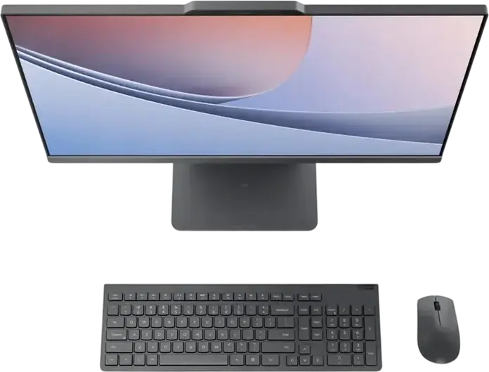 All-in-One Lenovo IdeaCentre 24ILL11, 23.8" FHD IPS, Intel Core Ultra 5 226V, 16GB DDR5, 512GB SSD + 1TB HDD, RTX 4050, Fara SO, Luna Grey, Tastatura si Mouse Wireless