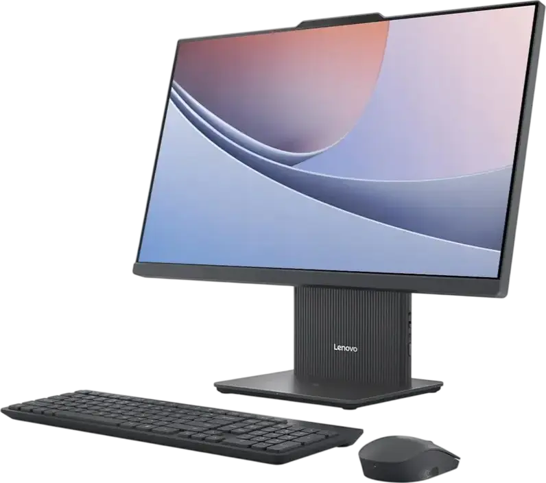 All-in-One Lenovo IdeaCentre 24ILL11, 23.8" FHD IPS, Intel Core Ultra 5 226V, 16GB DDR5, 512GB SSD + 1TB HDD, RTX 4050, Fara SO, Luna Grey, Tastatura si Mouse Wireless