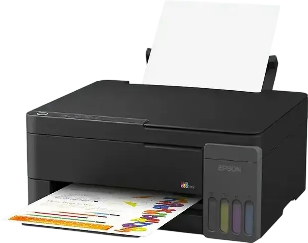 МФУ Epson EcoTank L3310, струйный многофункциональный принтер, печать, сканирование, копирование, 5760x1440 dpi, 4 встроенных резервуара, черный, комплект из 5 бутылочек с чернилами