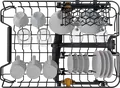 Встраиваемая узкая посудомоечная машина Whirlpool WH4ID10CS60, на 10 комплектов, класс A+++, 9 программ, PowerClean, TimeBeam, серая, ширина 44.8 см