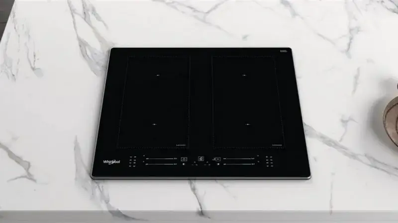 Встраиваемая индукционная панель Whirlpool WL S8560 AL, 4 зоны, FlexiOval, Slider Premium Touch, Витрокерамика, Алюминиевая рамка, Черная, 59.8 см