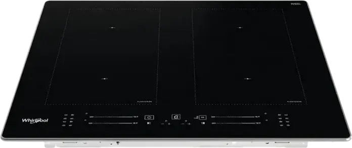 Whirlpool WL S8560 AL Built-in Induction Cooktop, 4 Zones, FlexiOval, Slider Premium Touch, Vitroceramic Glass, Aluminum Frame, Black, 59.8 cm