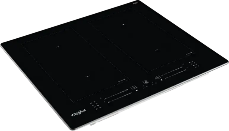 Встраиваемая индукционная панель Whirlpool WL S8560 AL, 4 зоны, FlexiOval, Slider Premium Touch, Витрокерамика, Алюминиевая рамка, Черная, 59.8 см
