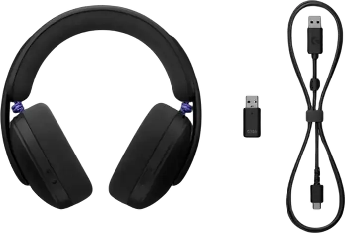 Беспроводная игровая гарнитура Logitech G325 Lightspeed, 2.4 ГГц и Bluetooth 5.2, динамики 32 мм, аккумулятор на 24 ч, шумоподавление, черный