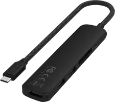 Adapter Satechi Slim multiport 4-in-1 USB-C, Black