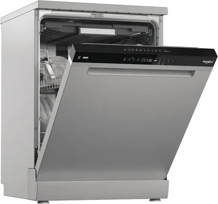 Whirlpool W7F HP61X Freestanding Dishwasher, 15 Place Settings, Energy Class A, 10 Programs, NaturalDry, Power Clean, Grey, 85x60x59 cm