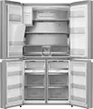 Холодильник Hisense RQ760N4SASE Side-by-Side Cross Door, Общий полезный объем 584 л, Total No Frost, Диспенсер для воды и льда, Нержавеющая сталь, 91.4x178.5x72.5 см