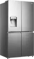 Холодильник Hisense RQ760N4SASE Side-by-Side Cross Door, Общий полезный объем 584 л, Total No Frost, Диспенсер для воды и льда, Нержавеющая сталь, 91.4x178.5x72.5 см