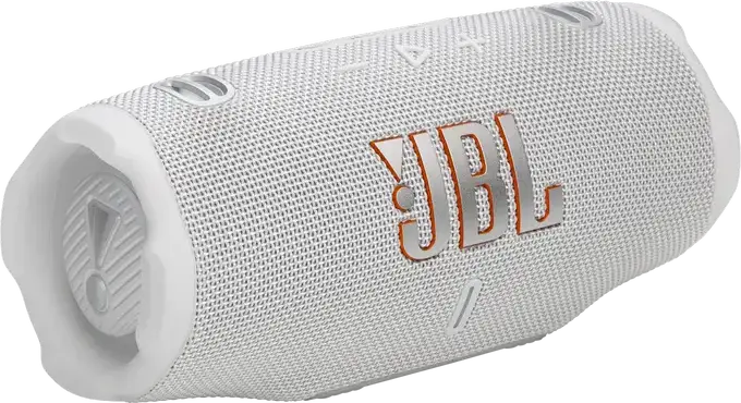 Boxă Portabilă JBL Charge 6 Bluetooth 5.4, Putere 45W RMS, Rezistență la Apă IP67, Baterie 28 Ore, Sistem Acustic pe 2 Căi, USB-C, Alb