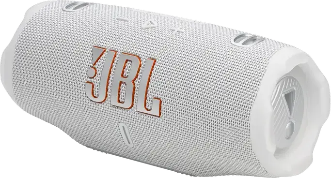 Boxă Portabilă JBL Charge 6 Bluetooth 5.4, Putere 45W RMS, Rezistență la Apă IP67, Baterie 28 Ore, Sistem Acustic pe 2 Căi, USB-C, Alb