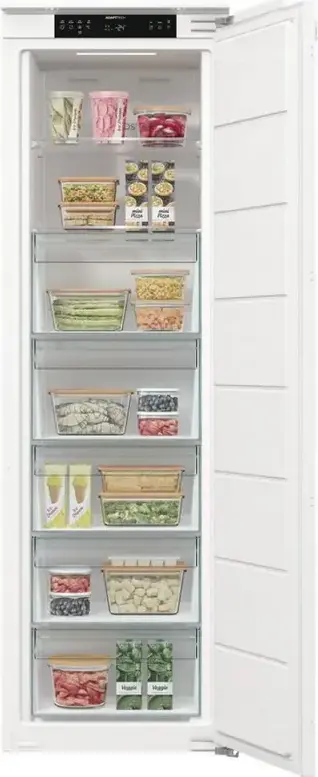 Congelator Incorporabil Gorenje FNCI517E62W, No Frost, Smart Inverter, AdaptTech, Capacitate 235L, 7 Compartimente, Alb, Clasa Energetica E