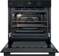 Встраиваемый электрический духовой шкаф Whirlpool OMSK58RU1SB, 71 л, класс A+, пиролитическая и гидролитическая очистка, Cook3, доводчик двери, черный, набор из 3 аксессуаров