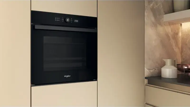 Whirlpool WOI4S8HM2SBA Built-in Electric Oven, 73L Capacity, A+ Energy Class, 6th Sense, Steam Cooking, Hydrolytic Cleaning, Black, 59.5 x 59.7 x 56.4 cm