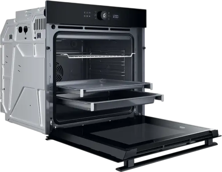 Whirlpool WOI4S8HM2SBA Built-in Electric Oven, 73L Capacity, A+ Energy Class, 6th Sense, Steam Cooking, Hydrolytic Cleaning, Black, 59.5 x 59.7 x 56.4 cm