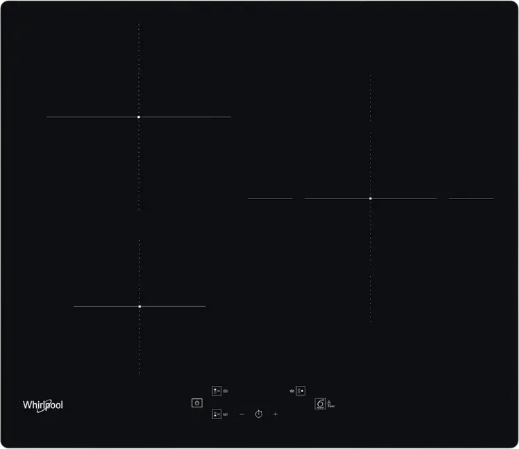 Whirlpool WS Q5760 NE Built-in Induction Cooktop, Glass Ceramic Surface, Booster and Melting Functions, Direct Mapping Touch Controls