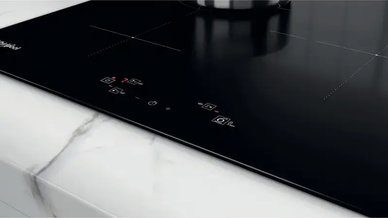 Whirlpool WS Q5760 NE Built-in Induction Cooktop, Glass Ceramic Surface, Booster and Melting Functions, Direct Mapping Touch Controls
