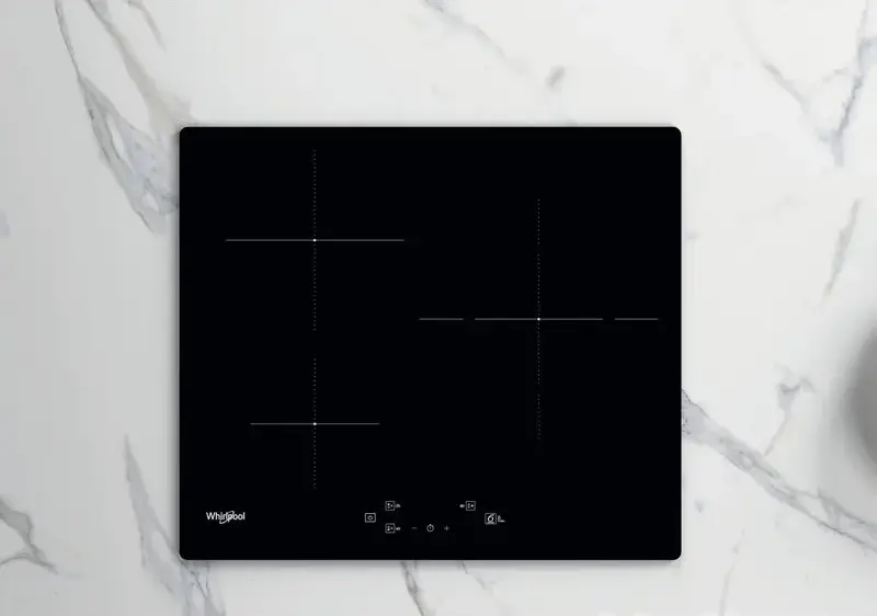 Whirlpool WS Q5760 NE Built-in Induction Cooktop, Glass Ceramic Surface, Booster and Melting Functions, Direct Mapping Touch Controls