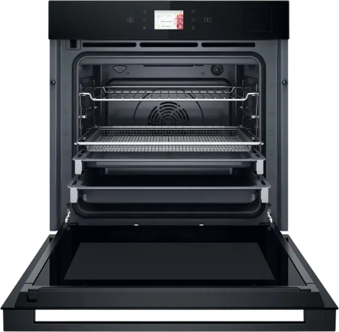 Whirlpool WOI9A8PT2SBA Built-in Electric Oven, Black, A+ Energy Class, 6th Sense, SteamSense, AirFry, Pyrolytic & Hydrolytic FlexiClean, Smart Display