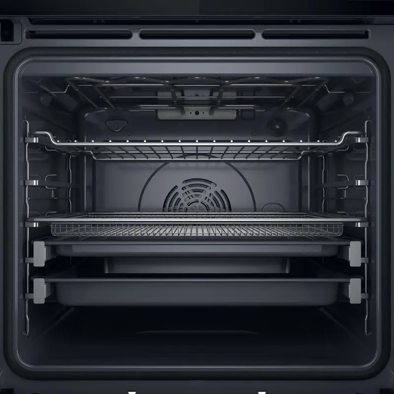 Whirlpool WOI9A8PT2SBA Built-in Electric Oven, Black, A+ Energy Class, 6th Sense, SteamSense, AirFry, Pyrolytic & Hydrolytic FlexiClean, Smart Display