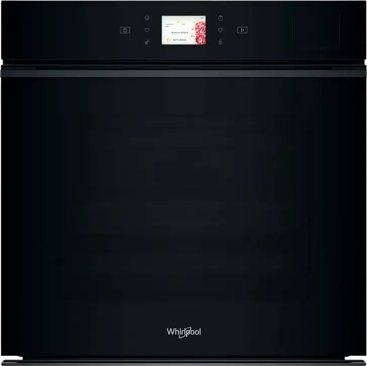 Whirlpool WOI9A8PT2SBA Built-in Electric Oven, Black, A+ Energy Class, 6th Sense, SteamSense, AirFry, Pyrolytic & Hydrolytic FlexiClean, Smart Display