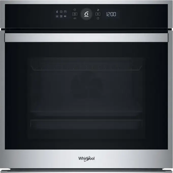 Whirlpool WOI4S8PM1SXA Built-in Electric Oven, 73L Capacity, A+ Energy Class, 3450W, 6th Sense Technology, SteamCook4, Inox Stainless Steel