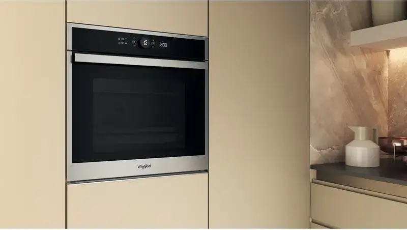 Whirlpool WOI4S8PM1SXA Built-in Electric Oven, 73L Capacity, A+ Energy Class, 3450W, 6th Sense Technology, SteamCook4, Inox Stainless Steel