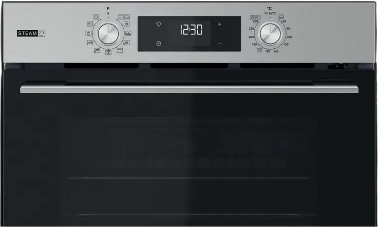 Cuptor Electric Incorporabil Whirlpool OMSK58RU1SX, 71L, Inox, Clasa Energetica A+, Steam+, Cook3, Curatare FlexiClean Pirolitica si Hidrolitica