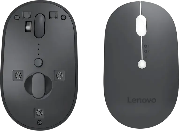 Lenovo X9 Edition Multi-Device Wireless Mouse 4Y51R29290, 2400 dpi Blue Optical Sensor, Silent Buttons, Bluetooth 5.0 & 2.4GHz USB-C, Ambidextrous