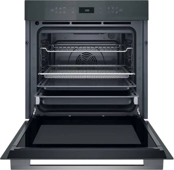 Cuptor Electric Incorporabil Whirlpool WOI78HT1SSGA, 73L, Clasa Energetica A+, Tehnologie 6th Sense, AirFry, Ready2cook, Curatare Hidrolitica, Gri