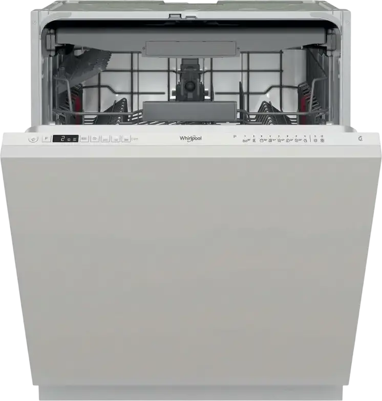 Mașină de Spălat Vase Whirlpool WH4IFB14BN6 Complet Integrabilă, 14 Locuri, Clasa Energetică B, 44 dB, 9 Programe, Auto Open, Aquastop, Oțel Inoxidabil