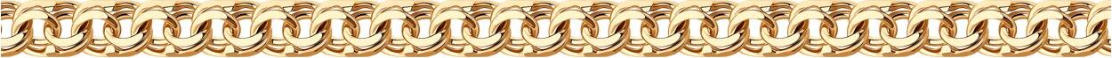SOKOLOV 552070602 Bismark Weave Chain, 585 Red Gold, Hollow Design, Lobster Claw Clasp, 19 cm, 20 mm, 2.99 g