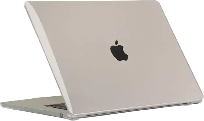 Husa Hard-shell Tech Protect Smartshell pentru MacBook Air 15-15.6 inch, Cover din Policarbonat prin Injectare, cu Piciorușe de Cauciuc, Acces Complet la Porturi