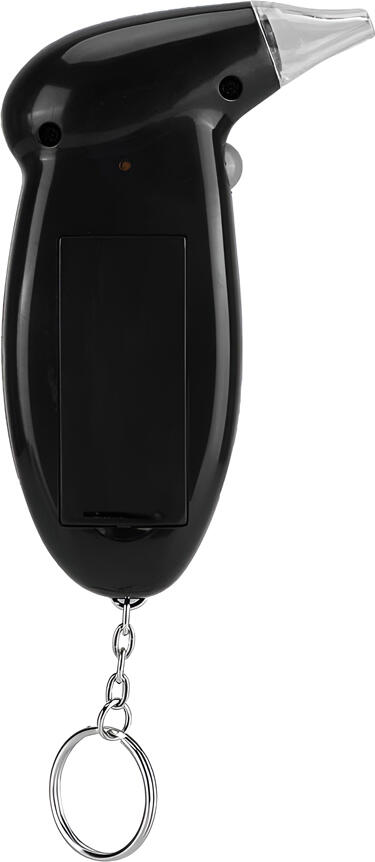 Tester Alcool Digital Portabil GTX, BAC 0.00-0.19%, g/L 0.0-1.9, Ecran LCD cu Iluminare Roșie, ABS Negru, cu Breloc