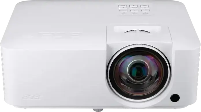 Acer Vero SL2520n Laser DLP Projector, Full HD 1920x1080, 4000 ANSI Lumens, Short Throw, HDR10, 3D Ready, Recycled ABS Plastic, White, with Cover