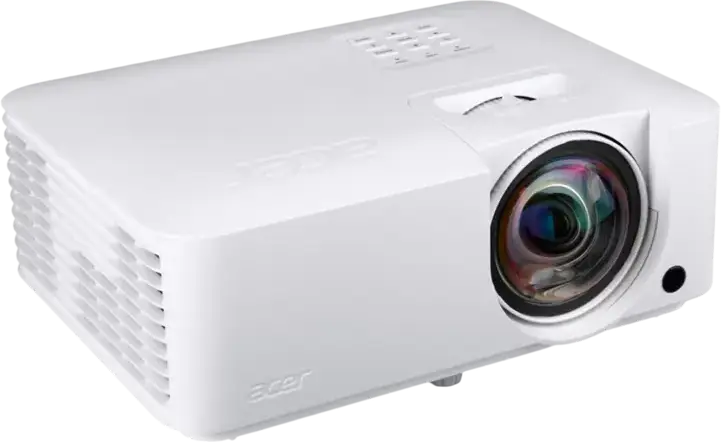 Acer Vero SL2520n Laser DLP Projector, Full HD 1920x1080, 4000 ANSI Lumens, Short Throw, HDR10, 3D Ready, Recycled ABS Plastic, White, with Cover