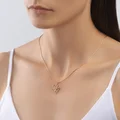 SOKOLOV 035082-4 Women's Heart Pendant, 375 Red Gold with Round Colorless Cubic Zirconia Stones