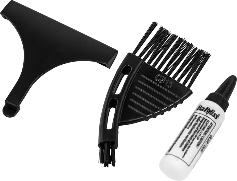 Tondeuse de par cordless BaByliss E996E Super-X Metal Series, lame din otel inoxidabil, 0.8-25mm, 55 setari lungime, baterie Li-Ion, set de 18 piese