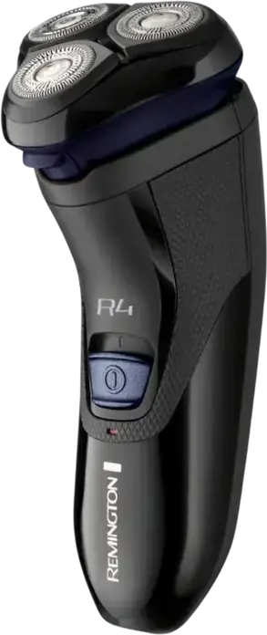 Aparat de ras electric rotativ Remington R4002 R4 Style Series, 3 capete de ras, lame Dual Track, trimmer pop-up, garda de stilizare de 3 zile, Negru