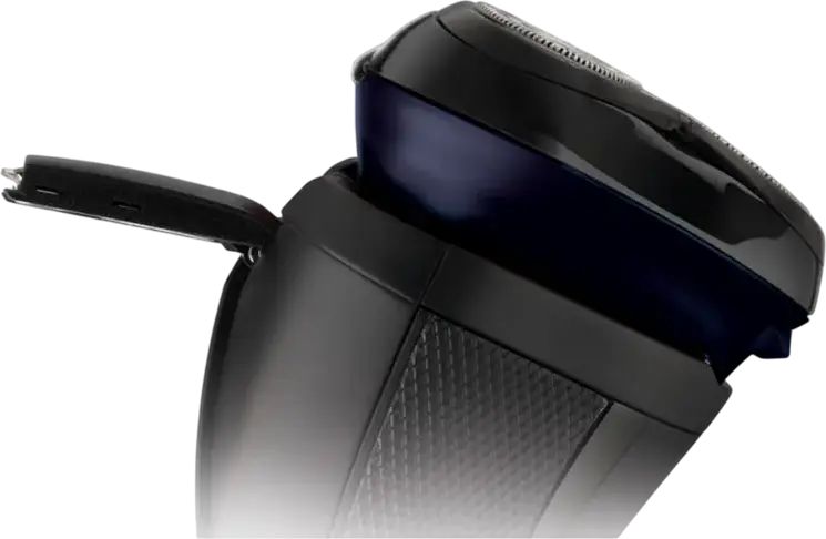 Aparat de ras electric rotativ Remington R4002 R4 Style Series, 3 capete de ras, lame Dual Track, trimmer pop-up, garda de stilizare de 3 zile, Negru