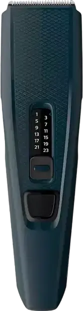 Tundeta de par Philips Series 3000 HC3505/15 cu fir, lame din otel inoxidabil autoascutitoare, 13 setari de lungime 0.5-23mm, Set de 3 piese