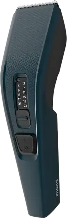 Tundeta de par Philips Series 3000 HC3505/15 cu fir, lame din otel inoxidabil autoascutitoare, 13 setari de lungime 0.5-23mm, Set de 3 piese