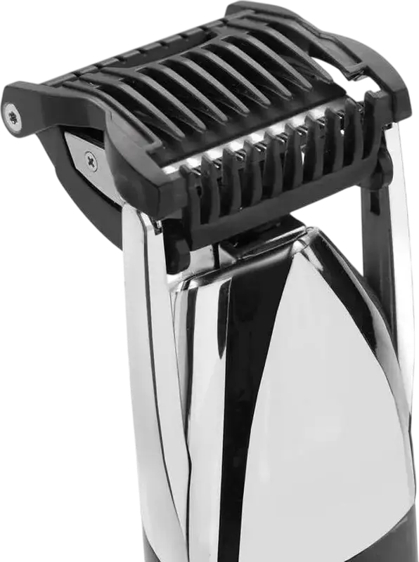 BaByliss S996E Super-X Metal Stubble Trimmer for Beard and Mustache, 0.4-5mm Cutting Length, 24 Settings, Li-ion Battery, Waterproof, Grey, with Case