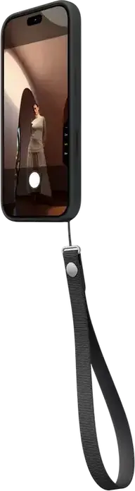 Brățară de închegat Apple A3734 din TPU pentru transport hands-free, compatibilă cu carcase selectate de iPhone și AirPods Pro, Negru