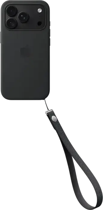 Brățară de închegat Apple A3734 din TPU pentru transport hands-free, compatibilă cu carcase selectate de iPhone și AirPods Pro, Negru