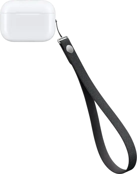 Brățară de închegat Apple A3734 din TPU pentru transport hands-free, compatibilă cu carcase selectate de iPhone și AirPods Pro, Negru