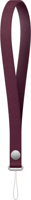 Brata Apple Wrist Strap A3734 din material textil și TPU pentru transport hands-free de iPhone și AirPods Pro, Burgundy