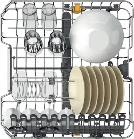 Встраиваемая посудомоечная машина Whirlpool WH8IA15AM6L0, полноразмерная, на 15 комплектов, 6th Sense, NaturalDry, AquaStop, 10 программ, класс A, черная
