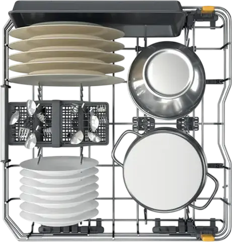 Встраиваемая посудомоечная машина Whirlpool WH8IA15AM6L0, полноразмерная, на 15 комплектов, 6th Sense, NaturalDry, AquaStop, 10 программ, класс A, черная