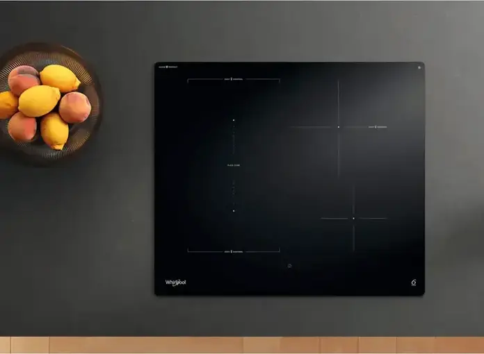 Встраиваемая индукционная панель Whirlpool WTX6014DCF, 4 зоны, 6th Sense, flexiCook, черная стеклокерамика, 59см, LED-дисплей, 18 уровней мощности, 7.4кВт