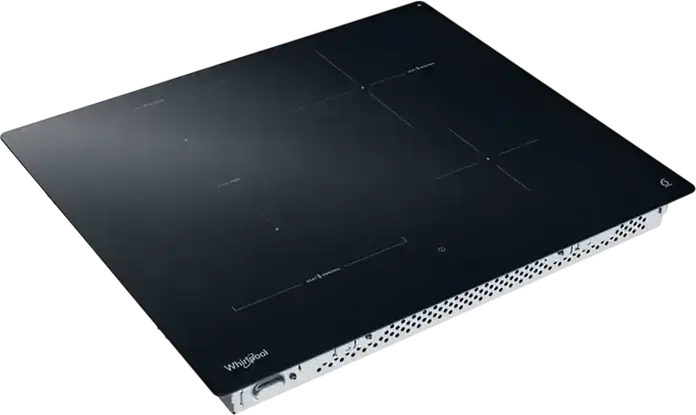 Встраиваемая индукционная панель Whirlpool WTX6014DCF, 4 зоны, 6th Sense, flexiCook, черная стеклокерамика, 59см, LED-дисплей, 18 уровней мощности, 7.4кВт
